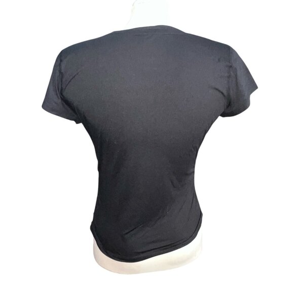 Champion Crewneck Short Sleeve Ruched Side Active Compression Top Sz Small Women - Picture 8 of 11